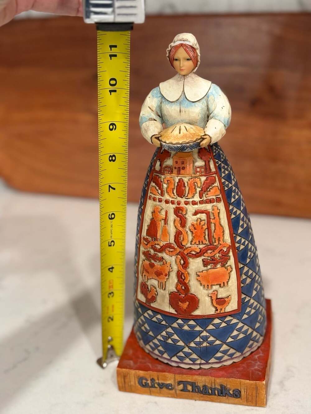 Jim Shore Heartwood Creek 2004 Give Thanks Thanksgiving Pilgrim Woman Figurine - Picture 12 of 13